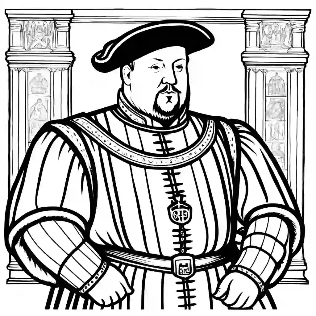 King Henry VIII coloring pages